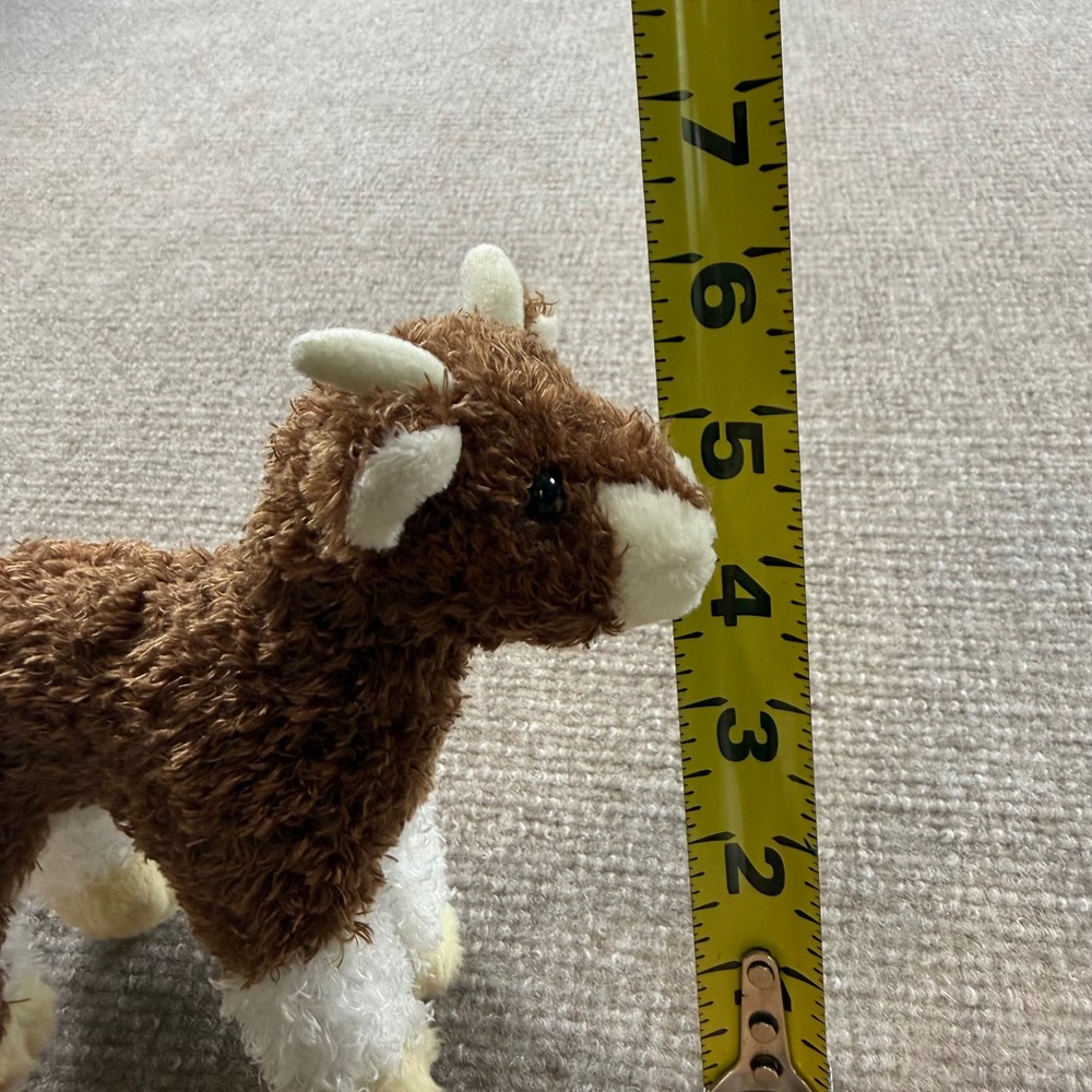 2017 Douglas Cuddle Toys Brown White cow Plush Stuffed Animal Farm 1505 7 in. - Picture 13 of 13